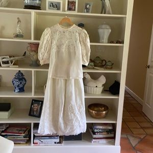 Vintage Linen skirts& Top